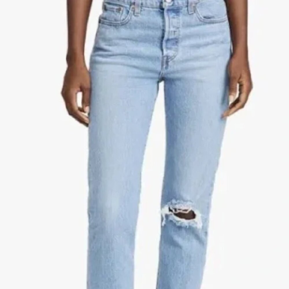 Levi's Wedgie Straight Jeans with Knee Hole